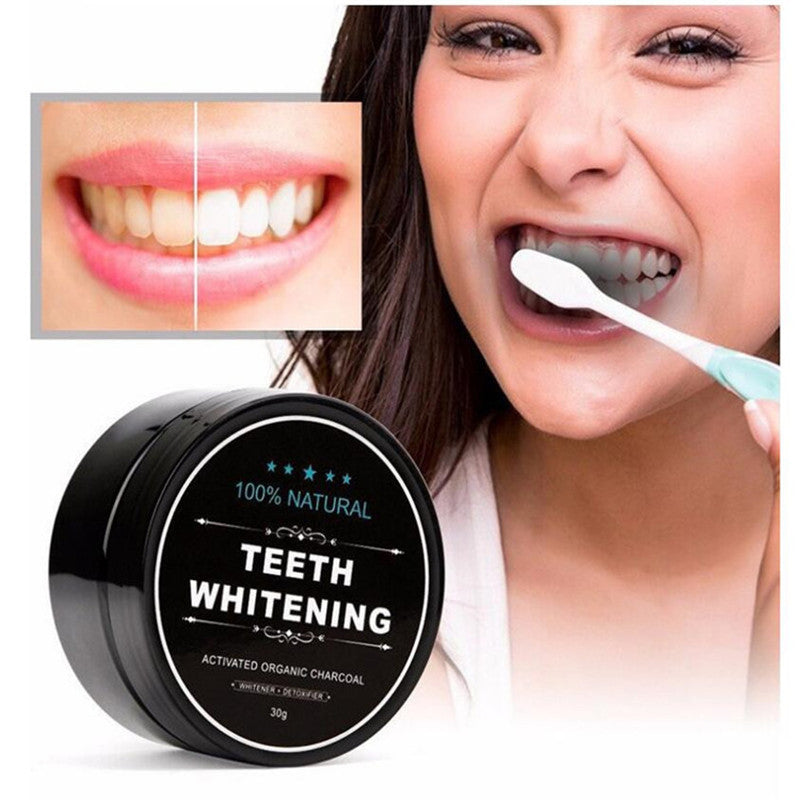 Organic Coconut Activated Charcoal Teeth Whitening Powder 30g
