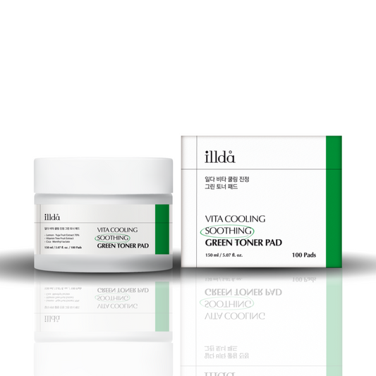 Ilda Vita Cooling Soothing Green Toner Pads (100 Sheets)