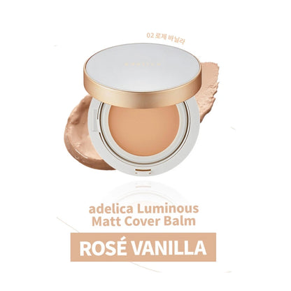Adelica Luminous Matt Cover Balm 02 Rose Vanila (Refill)