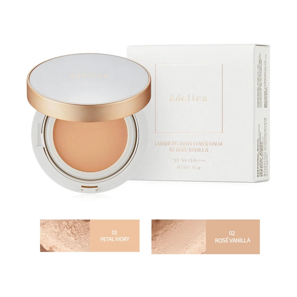 Adelica Luminous Matt Cover Balm 02 Rose Vanila (Refill)
