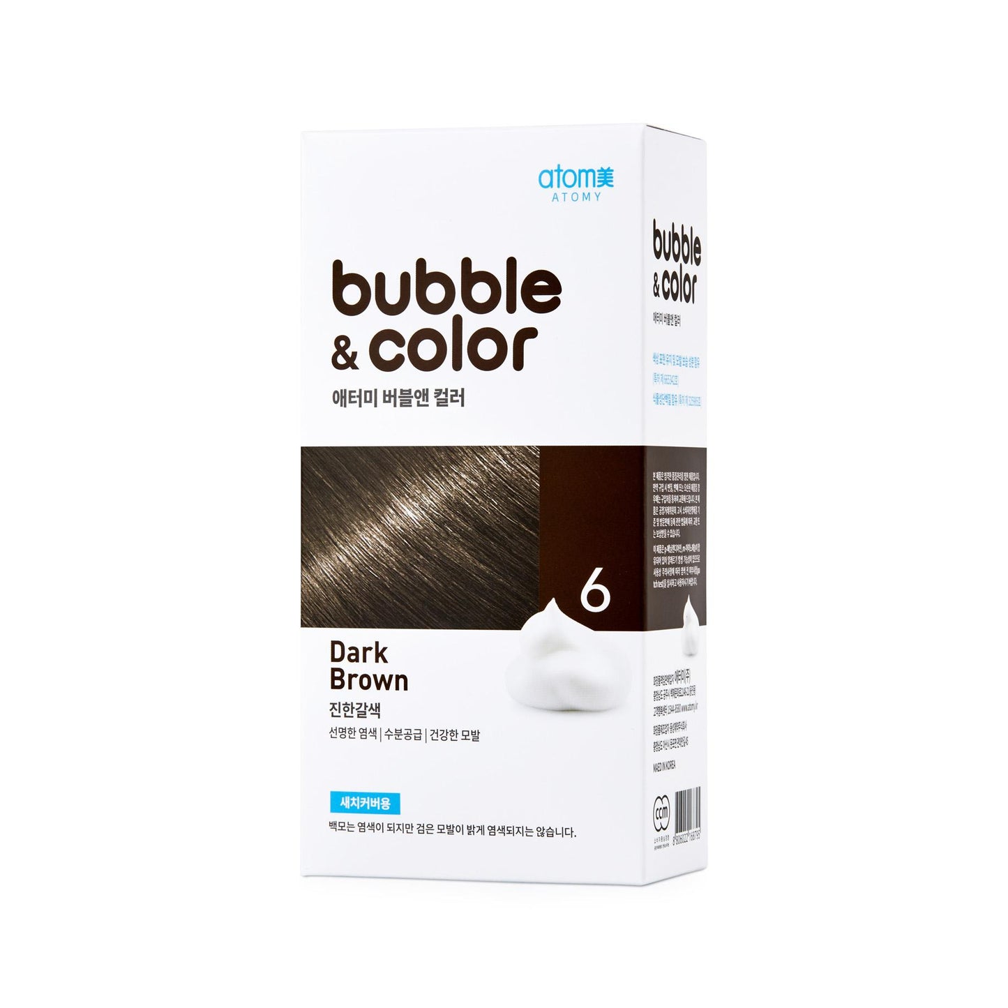 Atomy Hair Bubble & Color #6 Dark Brown